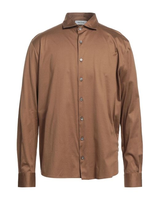Gran Sasso Brown Shirt for men