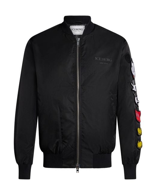 Iceberg Black Jacket Polyester for men