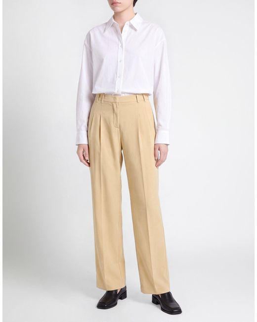 Patrizia Pepe Natural Pants Polyester, Elastane