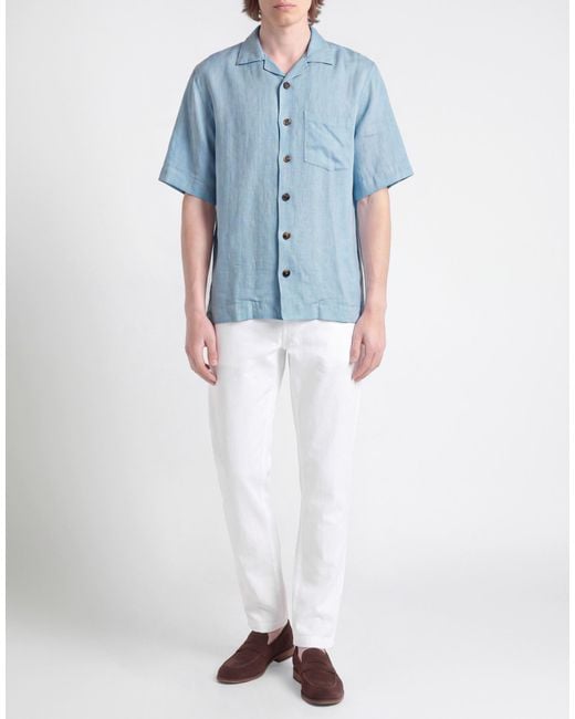 Windsor. Blue Sky Shirt Linen for men