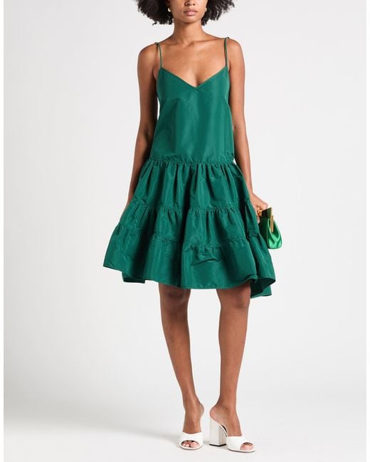 N21 Midi Dress Polyester in Green | Lyst