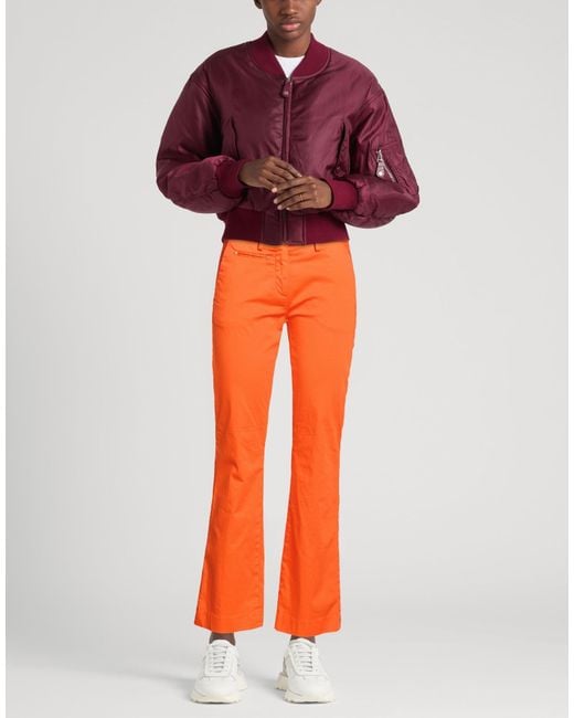 Mason's Orange Pants Cotton, Polyamide, Elastane
