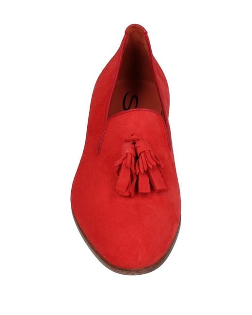 Santoni Red Loafer