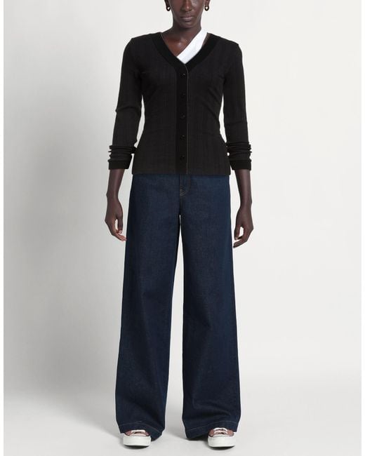 Purotatto Black Cardigan Cotton, Elastane