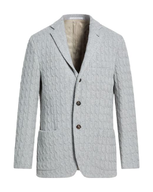 Eleventy Gray Blazer Wool, Cashmere for men