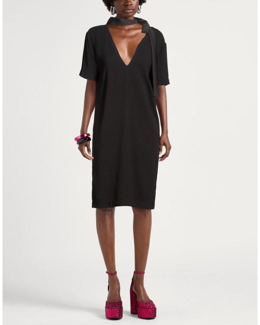 Carla G Black Mini Dress Polychloride