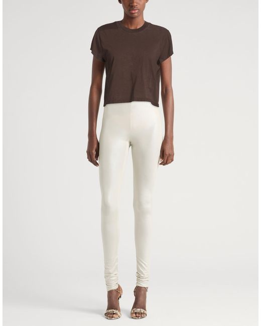 Rick Owens Brown Dark T-Shirt Cotton