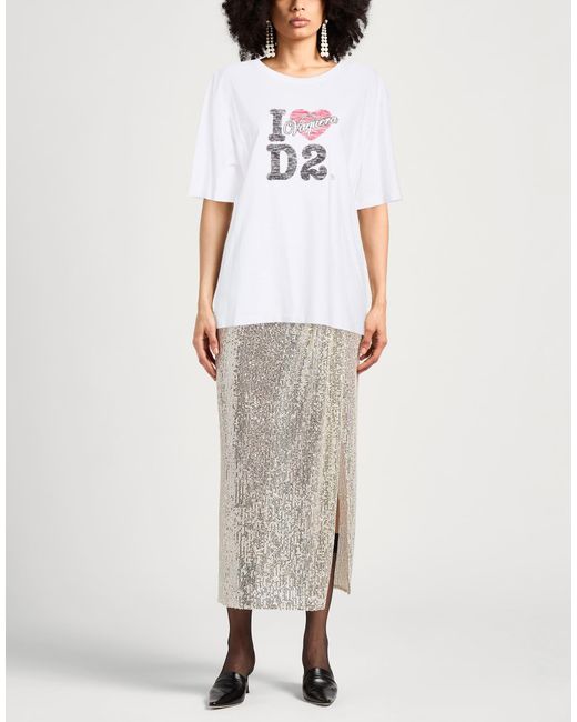 DSquared² White T-Shirt Cotton