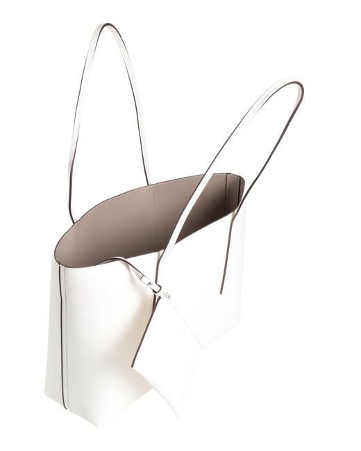 Calvin Klein White Shoulder Bag Polyurethane