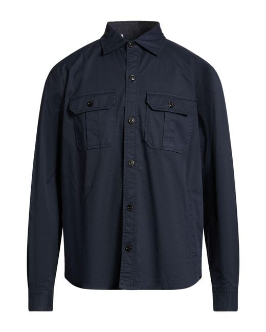 Boglioli Blue Midnight Shirt Cotton, Elastane for men