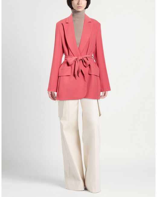 Compagnia Italiana Pink Blazer Polyester, Elastane