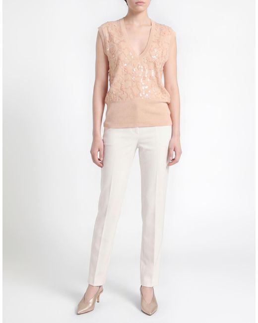 Fabiana Filippi Natural Blush Sweater Virgin Wool, Cotton