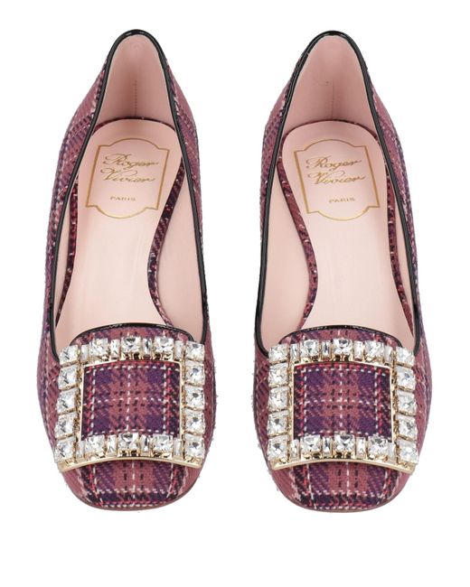 Roger Vivier Pink Pumps Textile Fibers