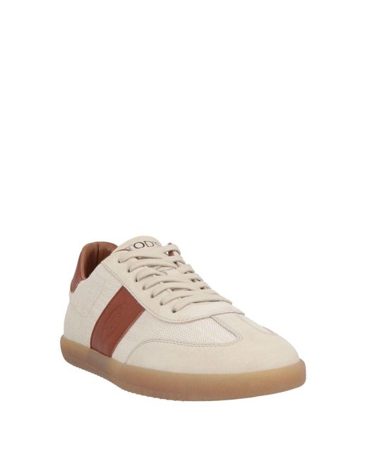 Tod's Brown Sneakers Textile Fibers, Leather for men