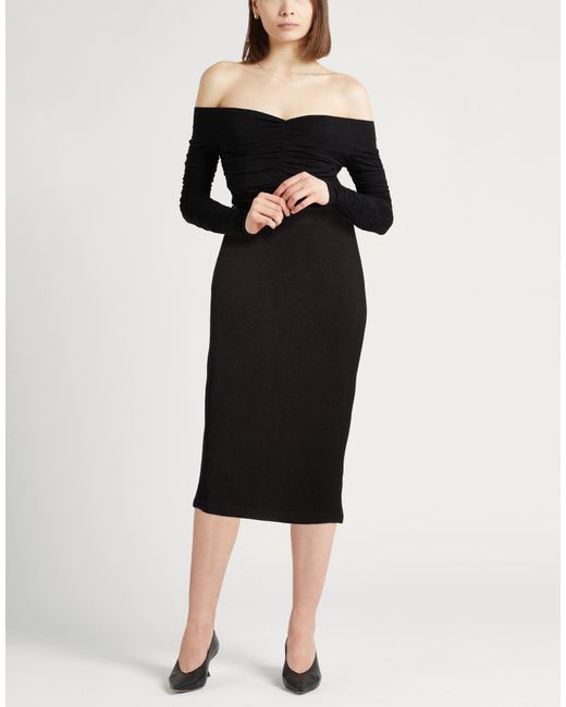 Vince Black Midi Skirts