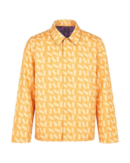 Sunnei Yellow Overcoat & Trench Coat Polyester for men