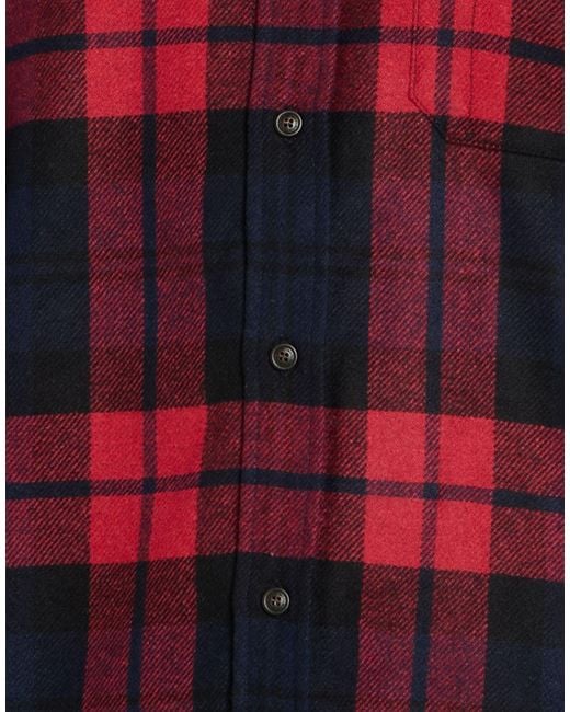Woolrich Red Shirt Wool, Polyester, Polyamide for men