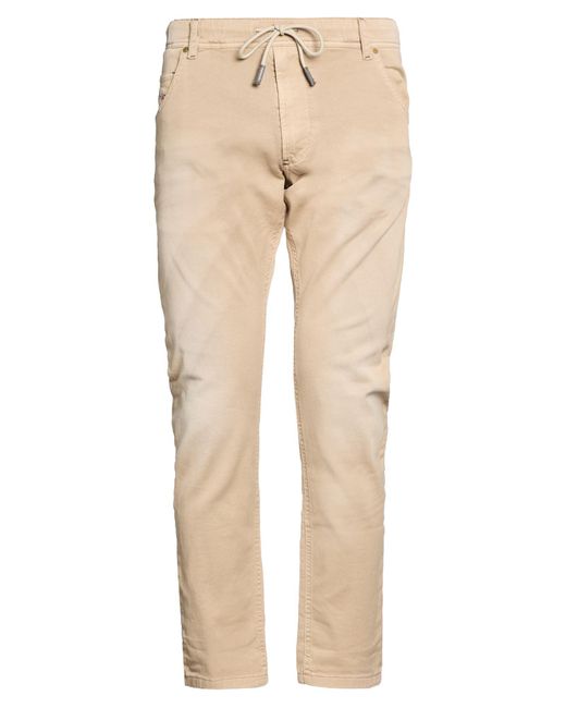DIESEL Natural Pants Cotton, Polyester, Elastane for men