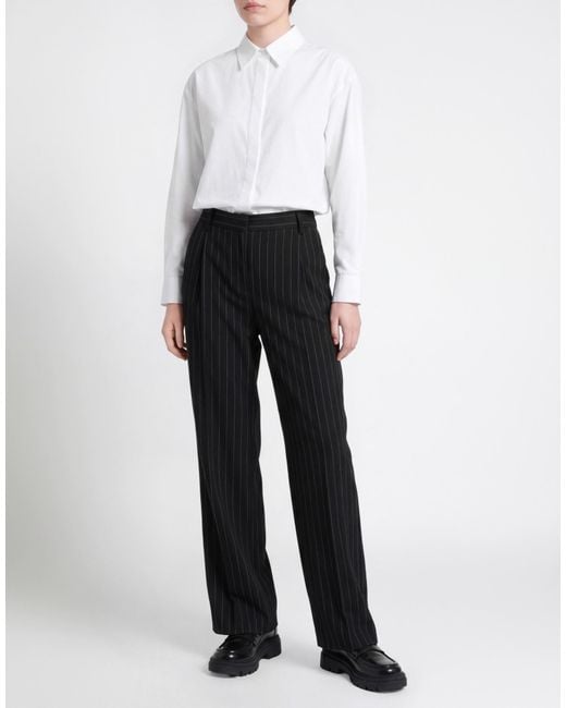 Lardini Black Pants Polyester, Viscose, Elastane