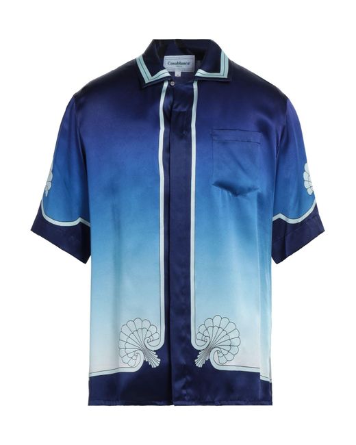 CASABLANCA Blue Shirt for men