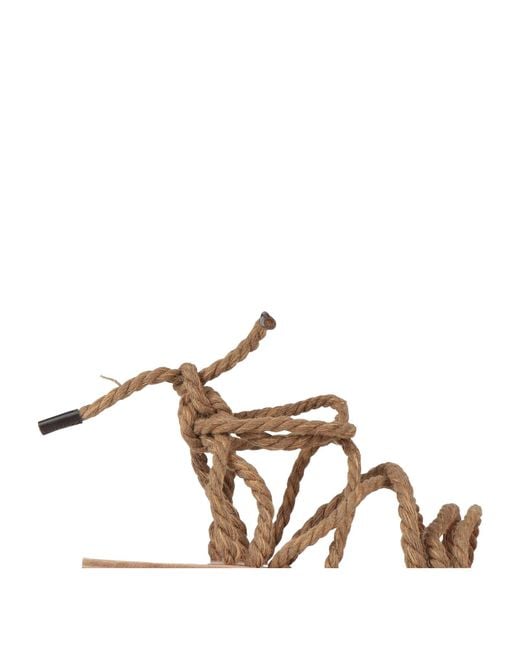 Dolce & Gabbana Metallic Sand Sandals Jute for men