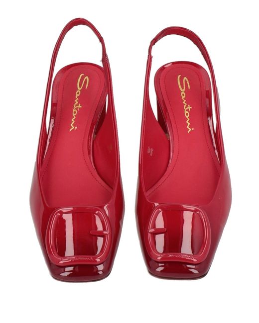 Santoni Red Pumps
