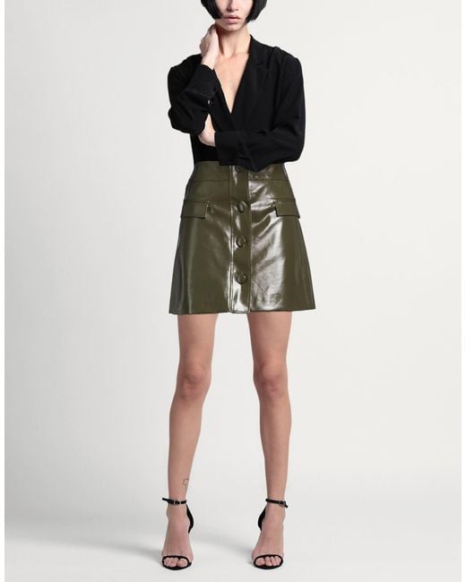 MVP WARDROBE Green Mini Skirt