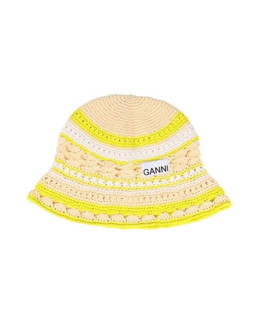Ganni Yellow Hat