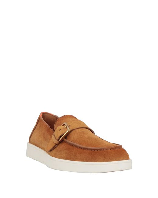 Santoni Brown Loafers for men