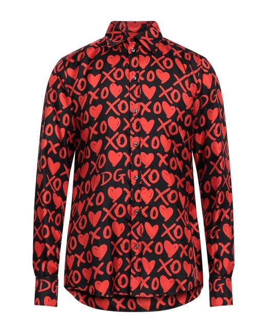 Dolce & Gabbana Red Shirt for men