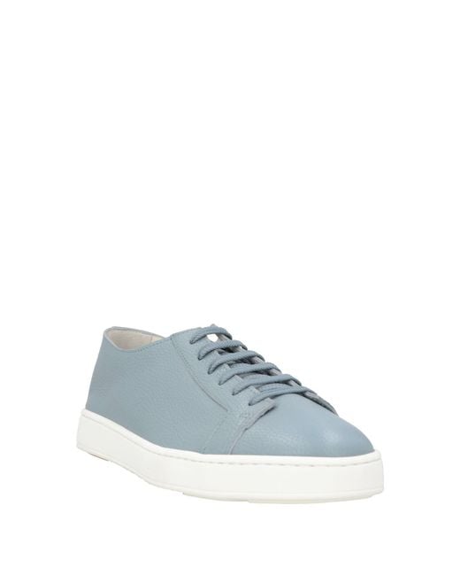 Santoni Blue Light Sneakers Leather for men