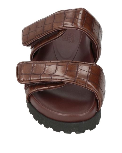 Gia Borghini Brown Chocolate Sandals Synthetisches Material