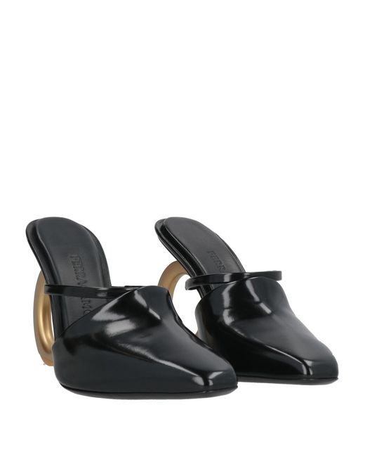 Ferragamo Black Mules & Clogs Calfskin
