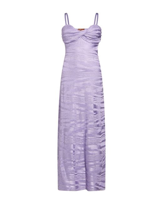 Missoni Purple Maxi Dress