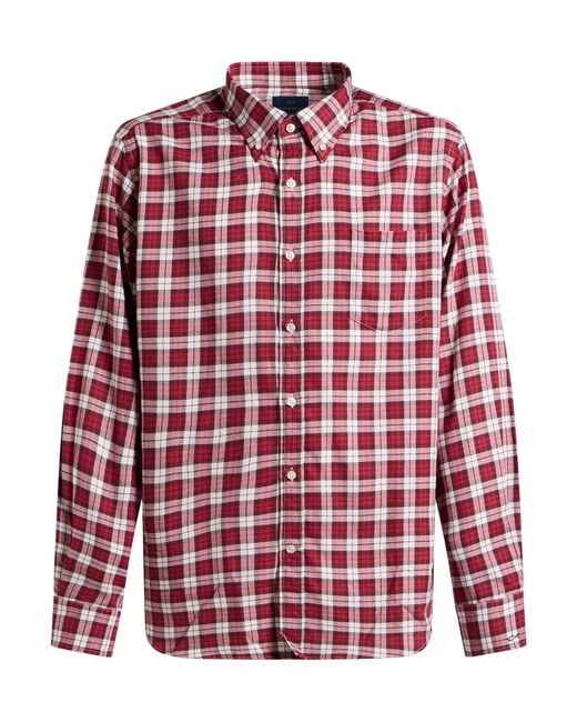 Paul & Shark Red Garnet Shirt Cotton for men