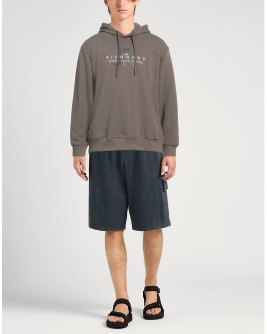 John Richmond Gray Sweatshirt for men