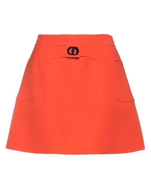 Dior Red Mini Skirt