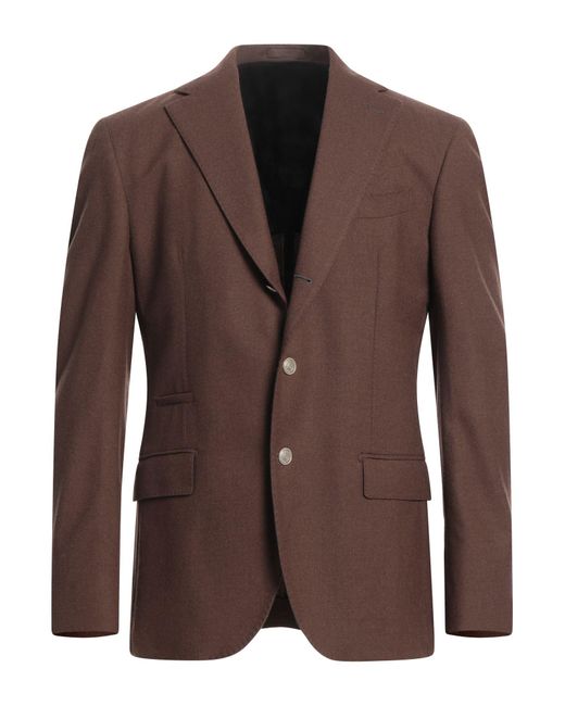 Eleventy Brown Blazer Wool for men