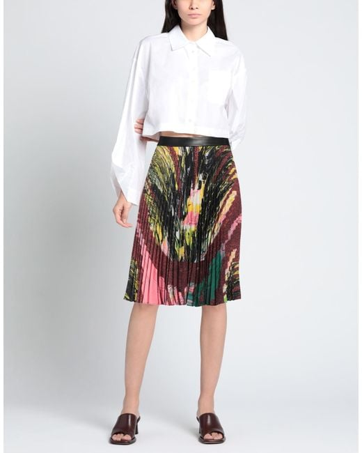 Christopher Kane Red Midi Skirt Polyester