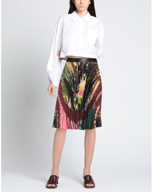 Christopher Kane Red Midi Skirt Polyester