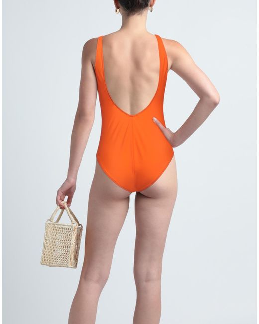 Gcds Orange One-piece Swimsuit