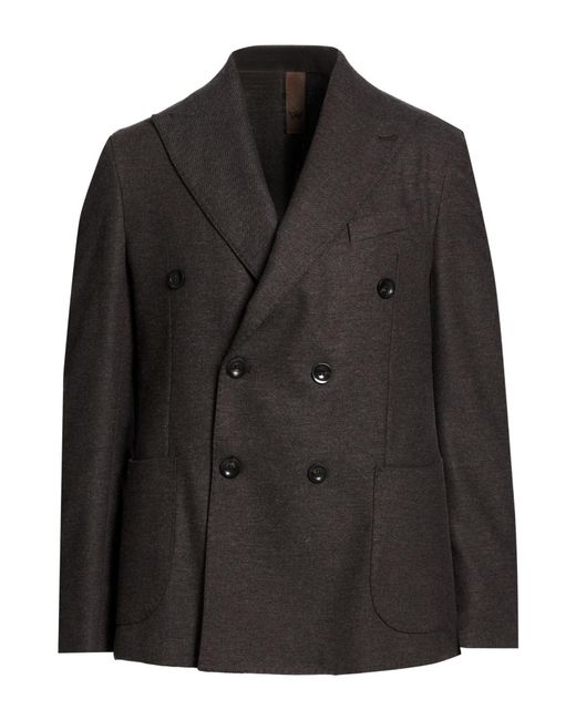 MULISH Black Blazer Wool, Viscose, Polyester for men