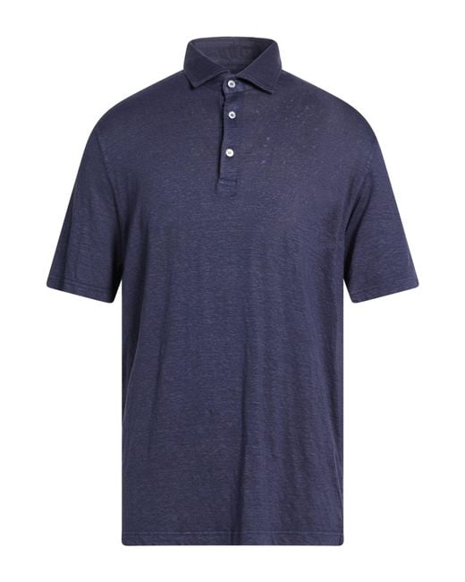 Fedeli Blue Polo Shirts for men