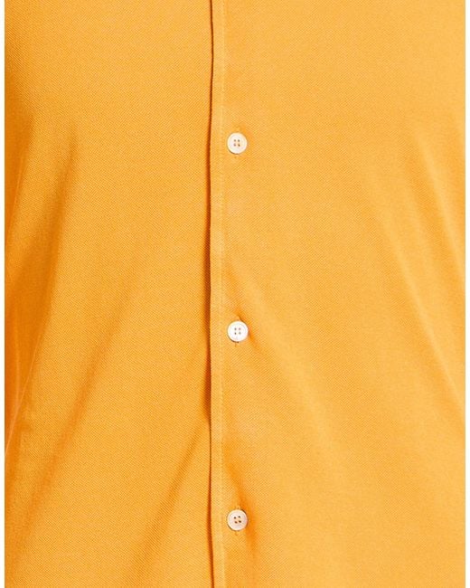 Fedeli Orange Shirt for men