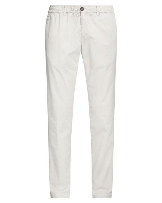 White Sand White Light Pants Cotton, Tencel, Silk, Elastane for men