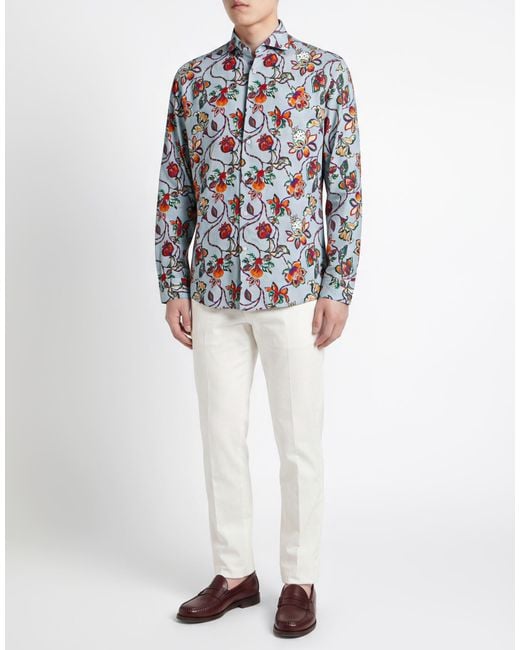 Daniele Alessandrini White Shirt Viscose for men