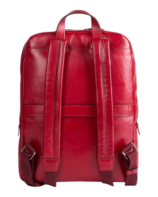 The Bridge Red Backpack Leather for men