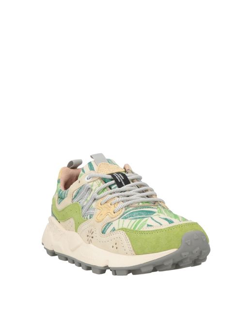 Flower Mountain Green Trainers