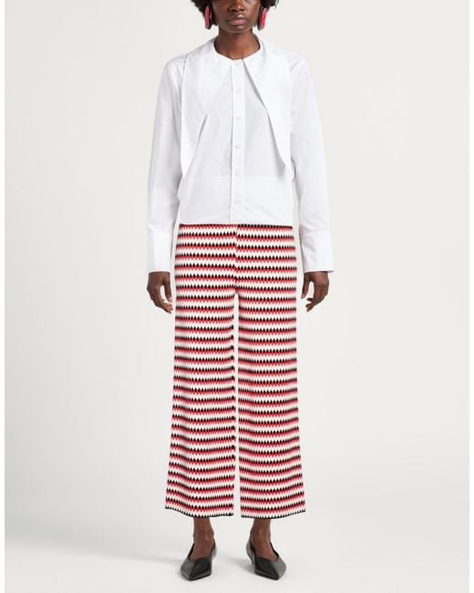 LaDoubleJ Red Pants Viscose, Polyester