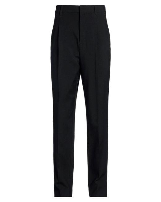 AMI Black Pants Virgin Wool for men